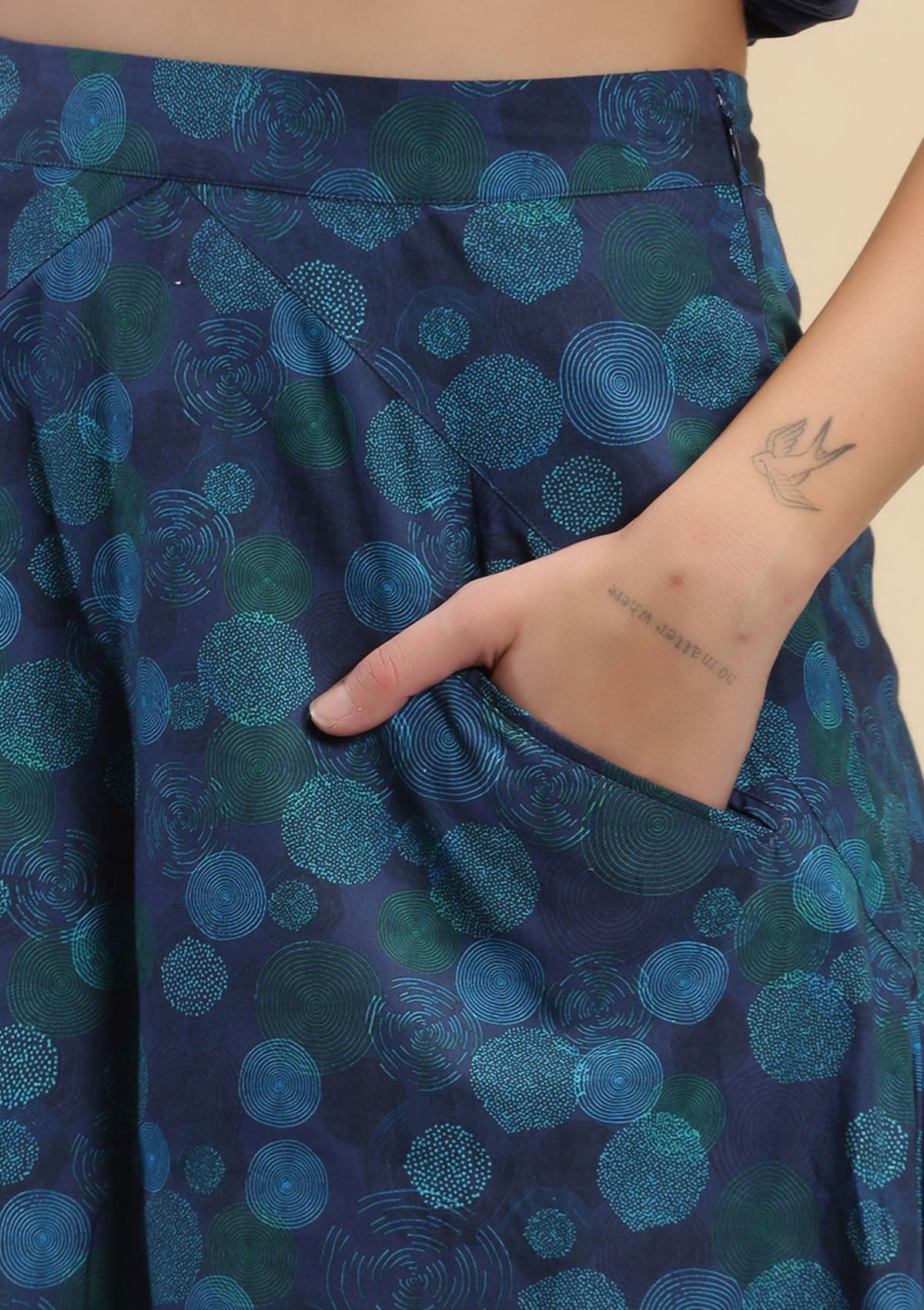 Buy Aegean - Retro Printed Skirt Price