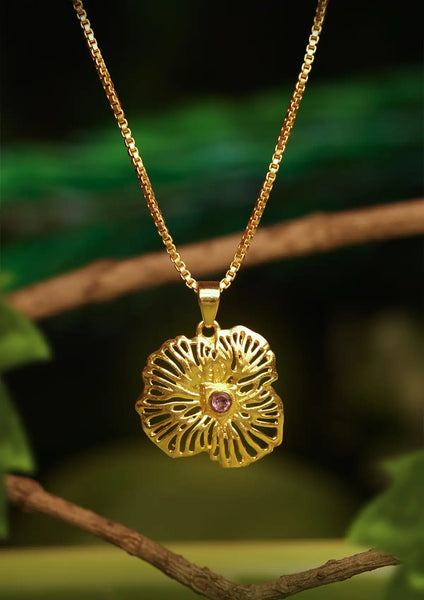 Amethyst Studded Pendant Necklace