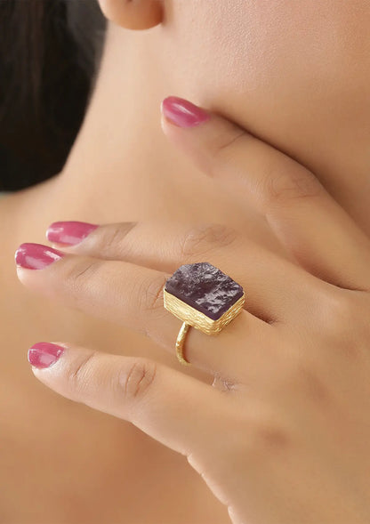Buy Amethyst Studded Ring