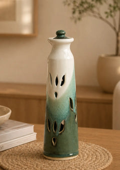 Ash Catcher Incense (Agarbatti) Stand - Aquamarine