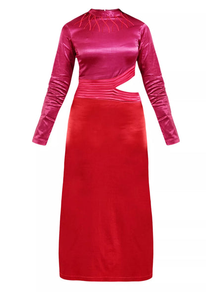 Buy Berry Crush - Embellished Cocktail Dress Online