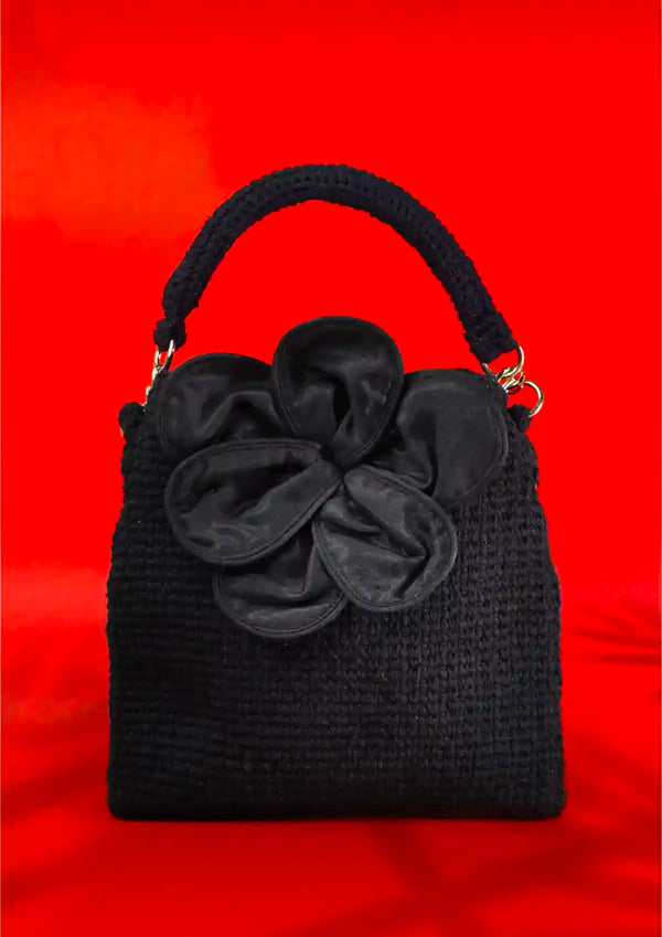 Black Crochet Mini bag