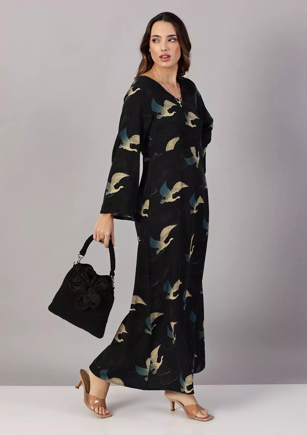 Buy Black crochet Mini bag