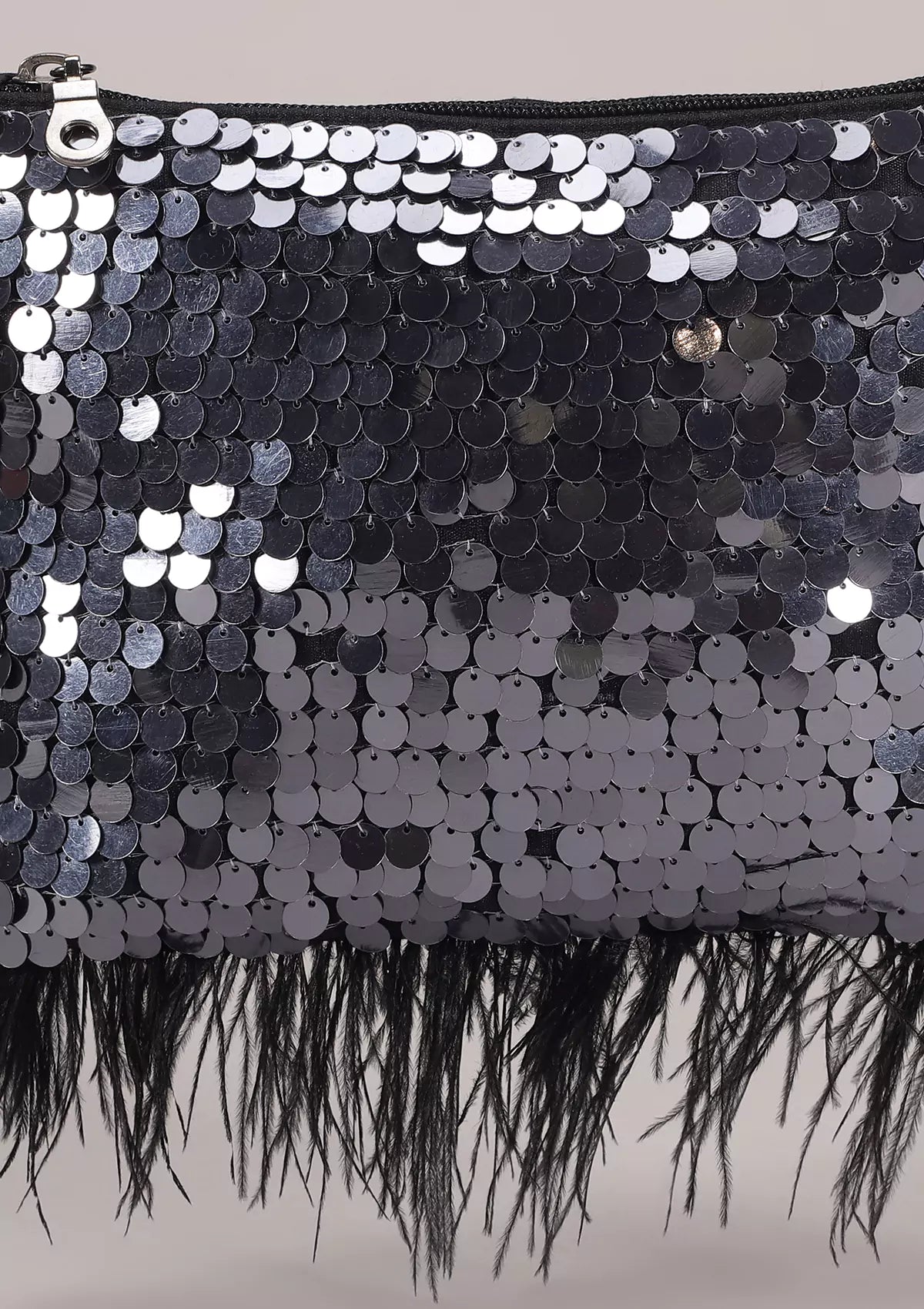 Black sequin sparkling mini sling bag Online