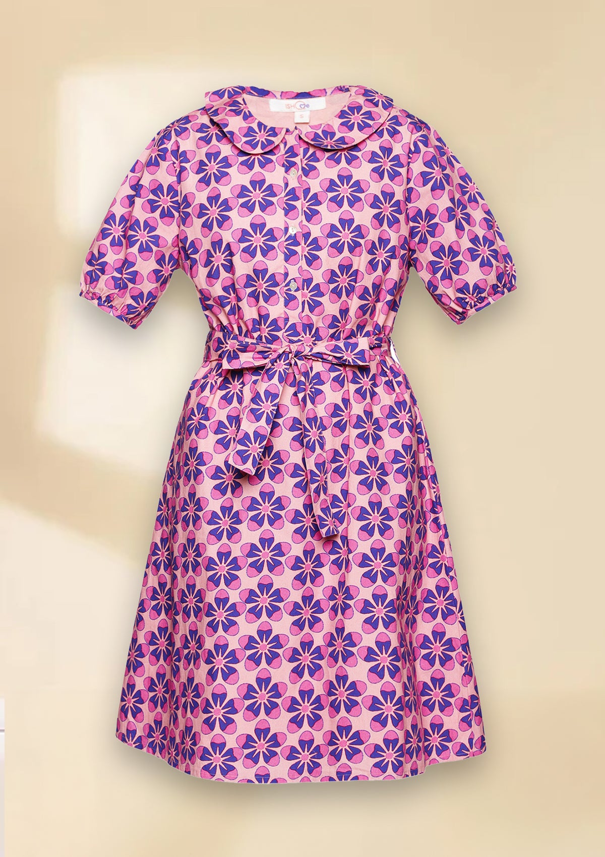 Buy Retro Floral Printed Dress For Women