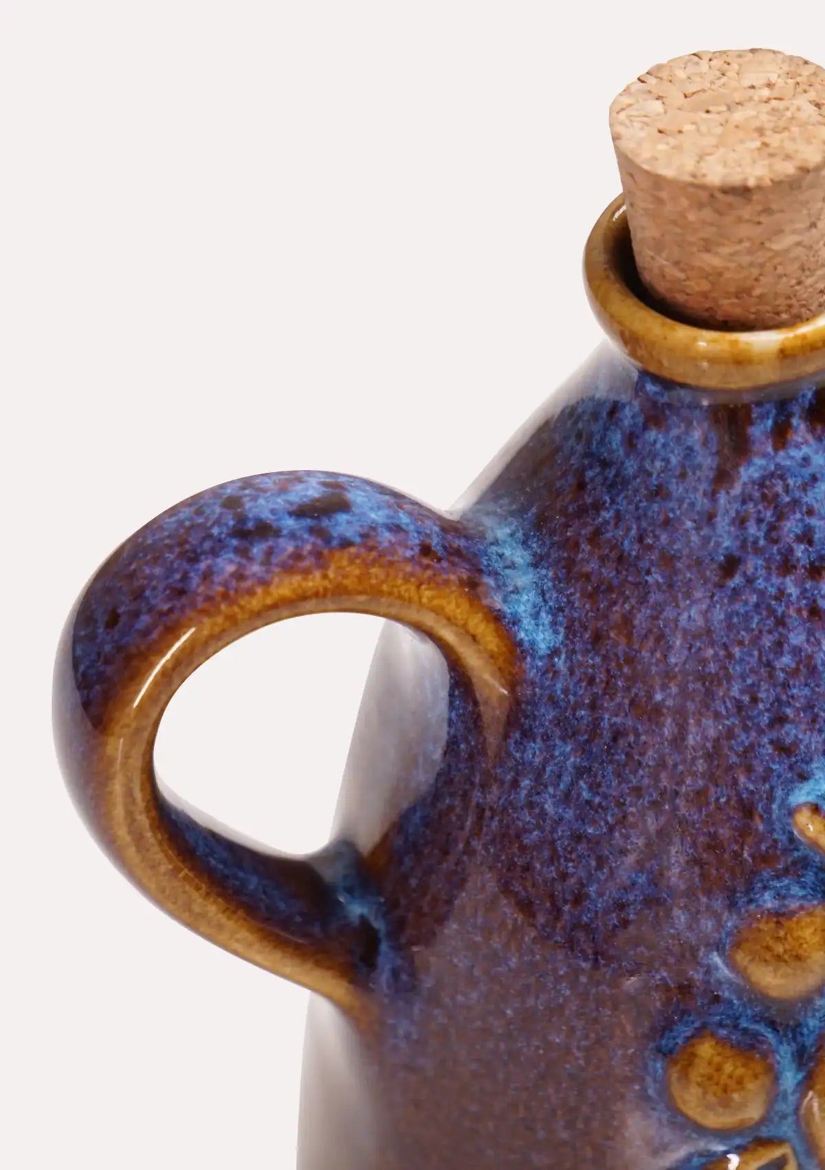 Ceramic Oil Dispenser - Purple and Brown