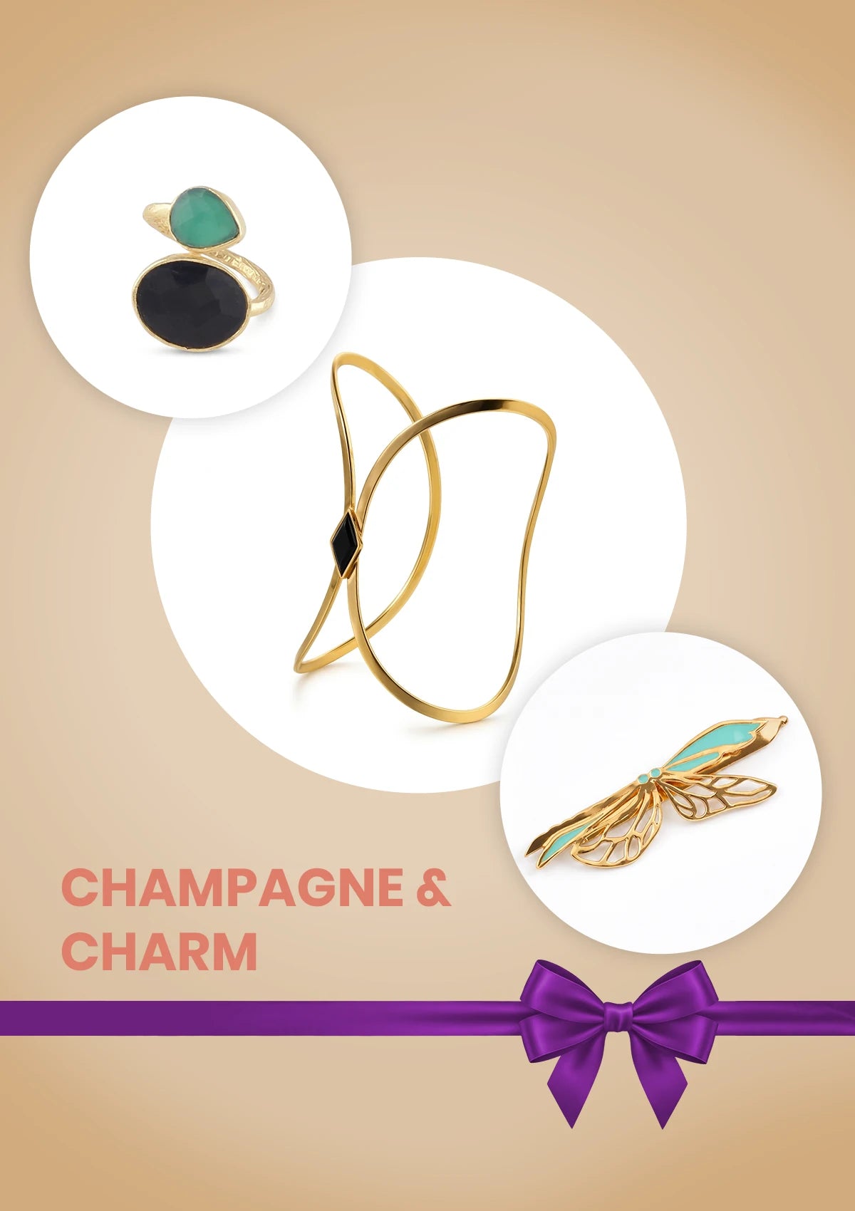 Champagne & Charm Date Night Gift Set for Her