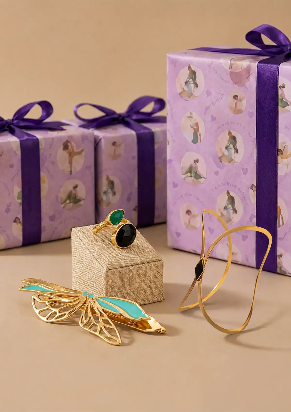 Champagne & Charm Date Night Gift Set for Her