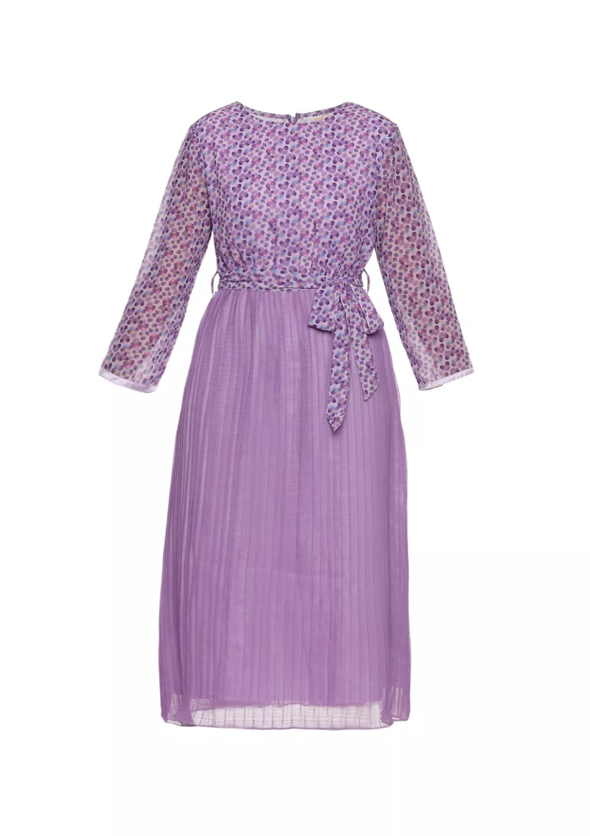 Cleo - A-Line Accordion Pleated Dress For Women