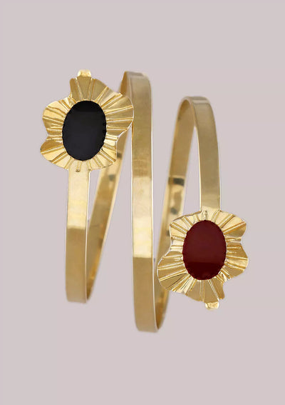 Cluster Bloom 18K Gold Plated Bracelet for Women