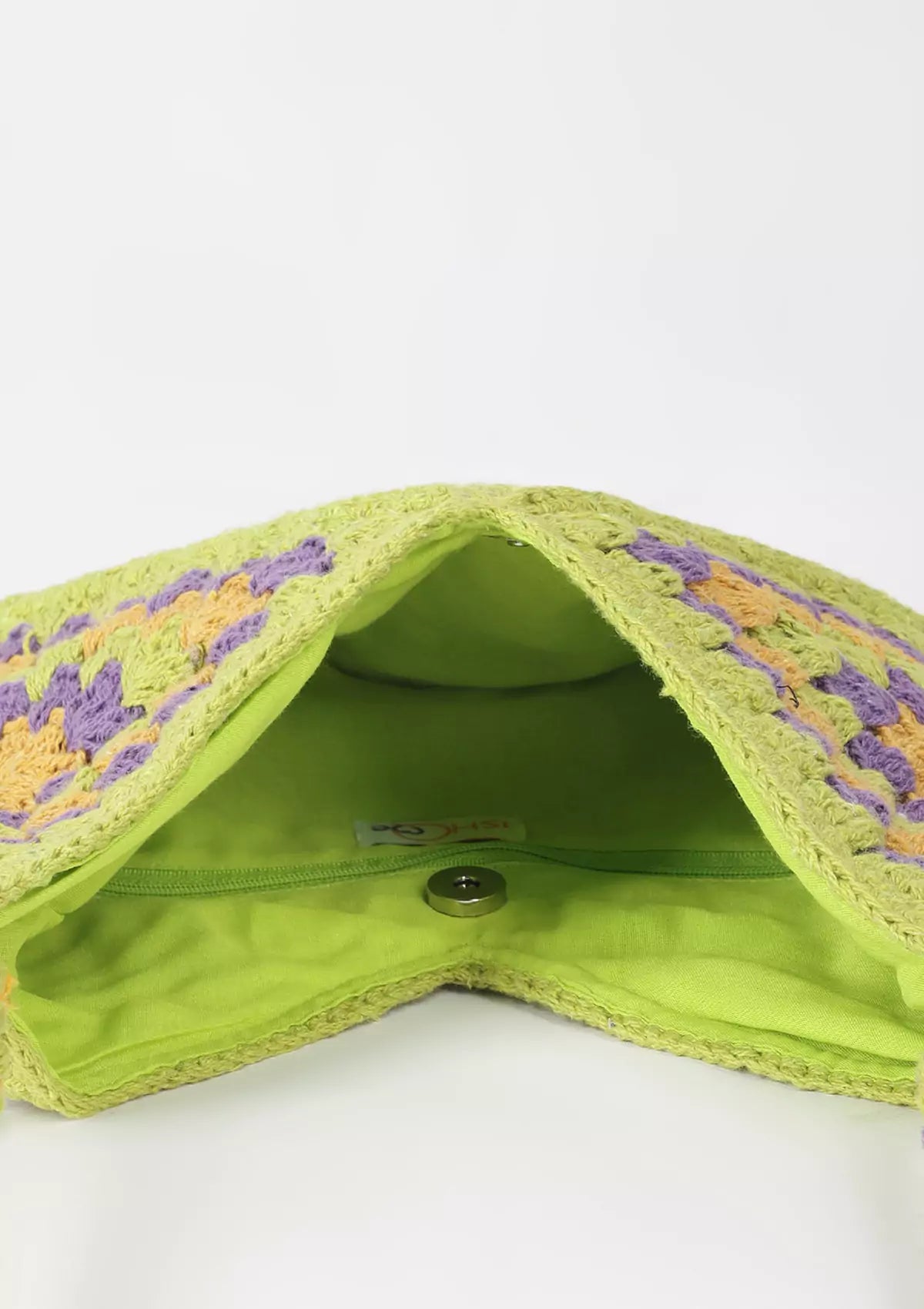 Buy Crossbody Green Crochet Bag Price