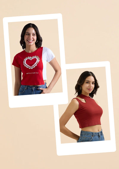 Cut-Out Glam & Sequin Shine T-shirt Combo