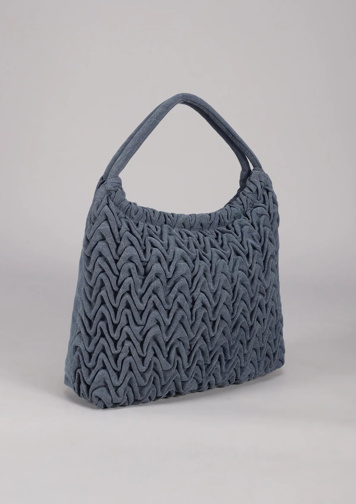 Denim Smocked Tote Bag Price