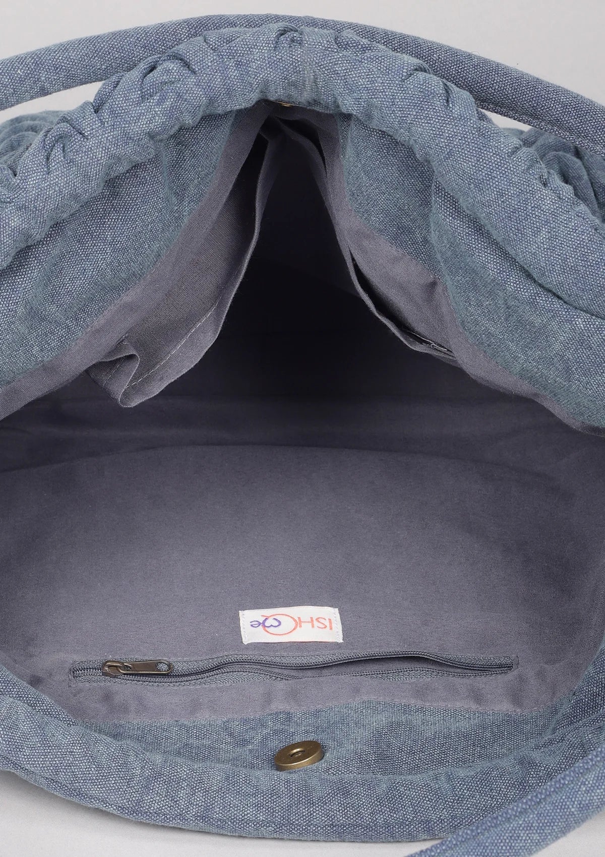 Buy Denim Smocked Tote Bag Online