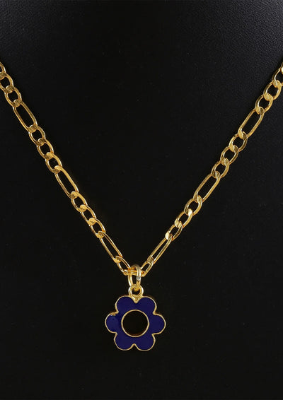 Neon Daisy Flower Pendant (Blue) Price