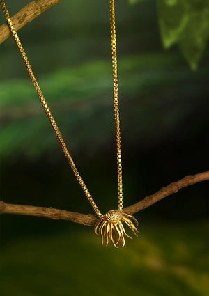 Delicate Flower Pendant Necklace