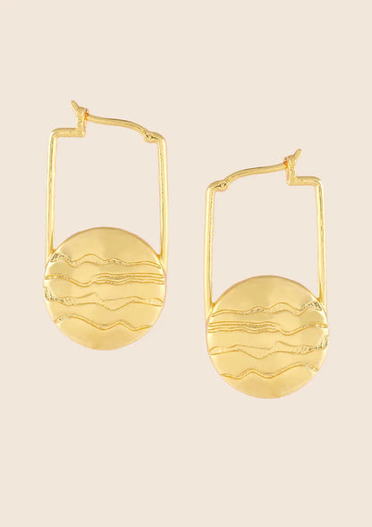 Buy Etched Marble Hoops Online