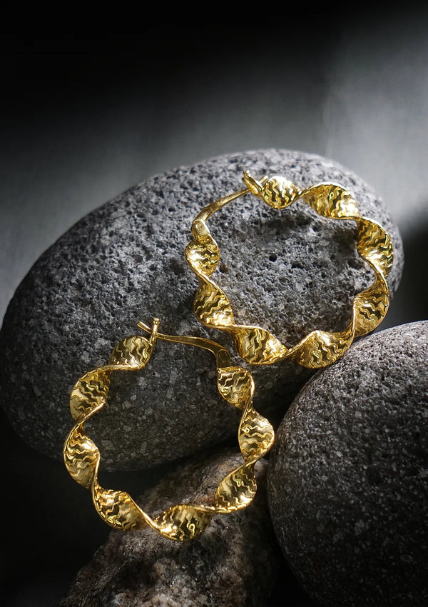 Filled Helix Hoops