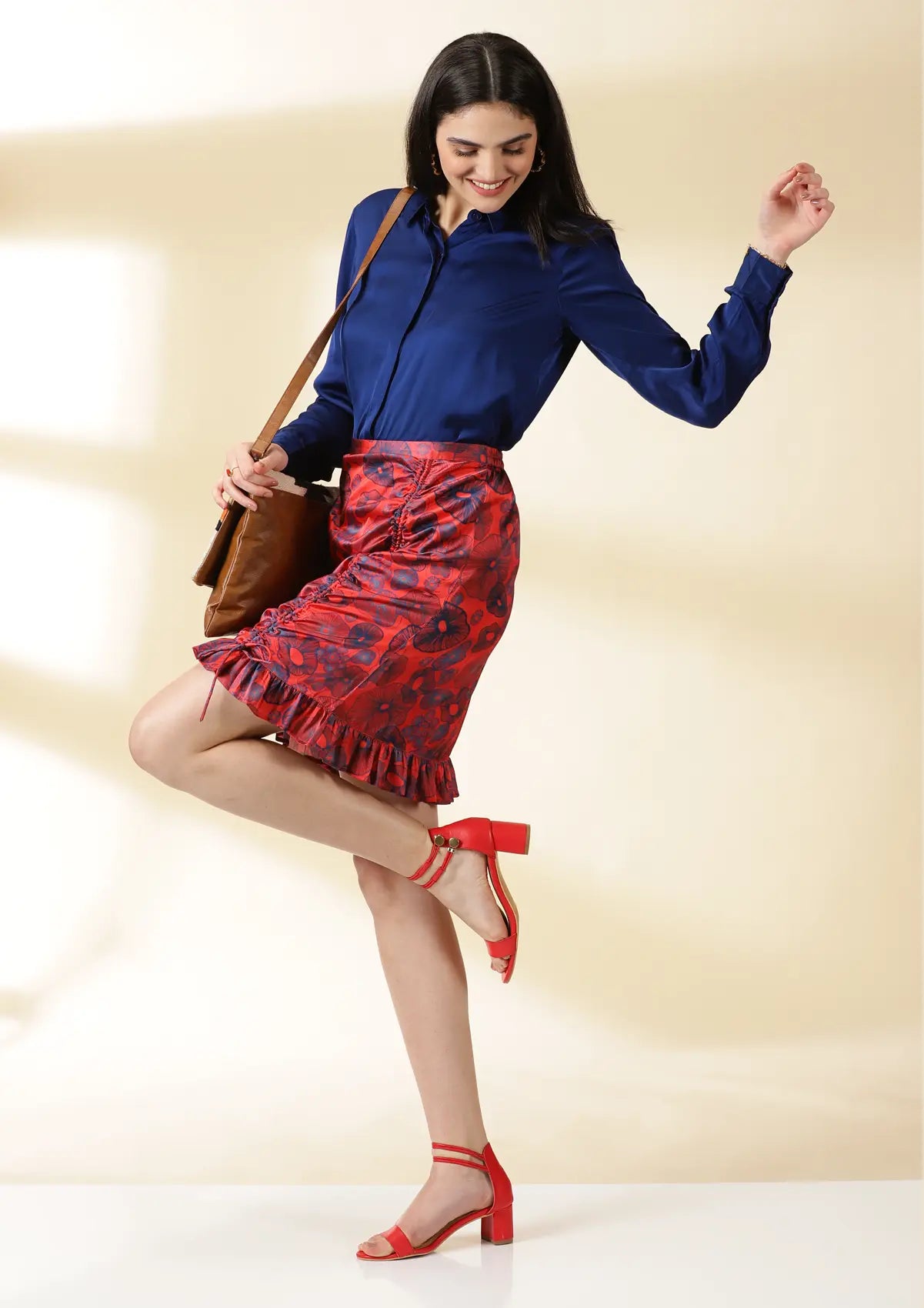 Flamenco Coral Skirt