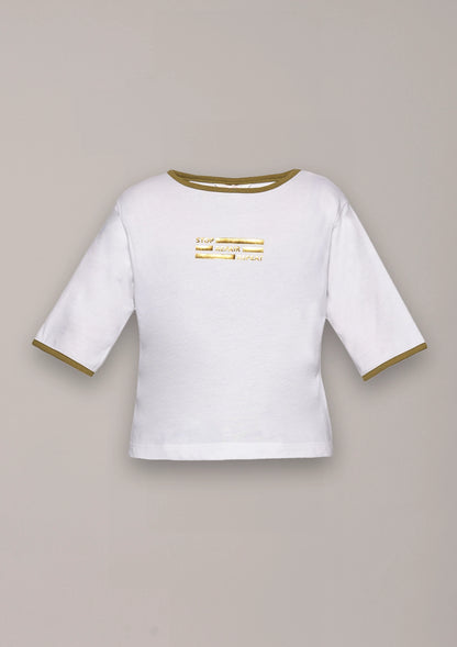 Buy Foil Printed Graphic T-shirt Online