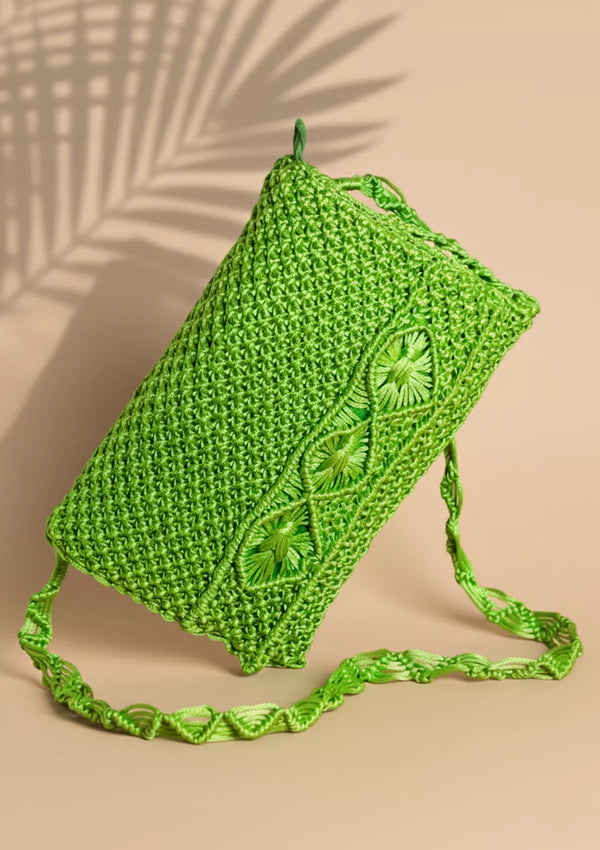 Green Malai Dori Sling Bag