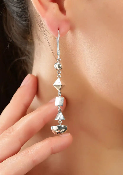 Geometric Shapes Dangler Earrings Online