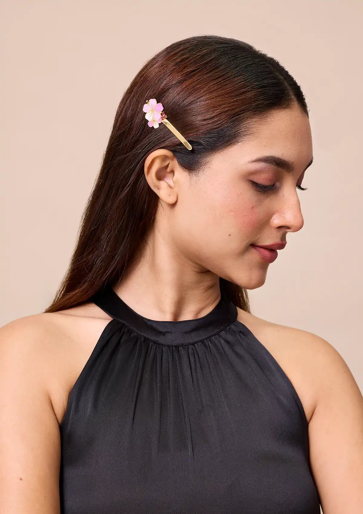 Buy Gilded Petal & Garnet Slide Online