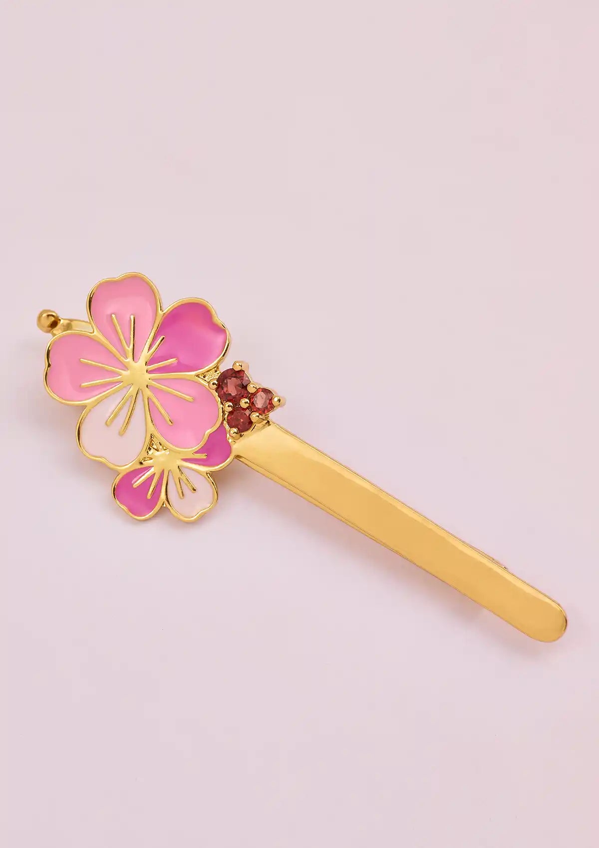 Gilded Petal & Garnet Slide Price