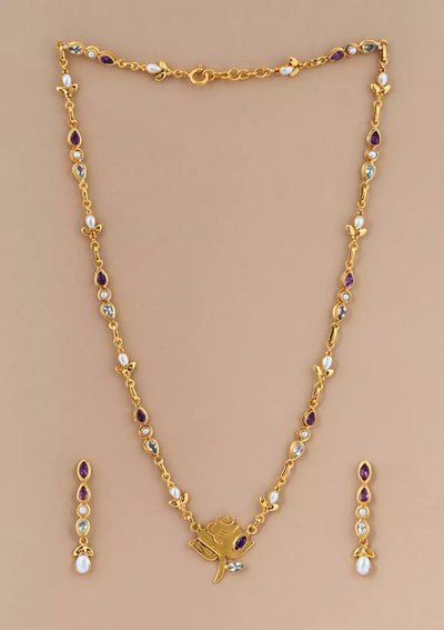 Gold Plated Silver Drop Earrings Online