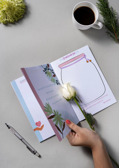 Gratitude journal + Stickers (set of 3)
