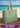 Green Basket Weave Beach Bag