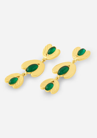 Green Onyx Seeds earring for women online price