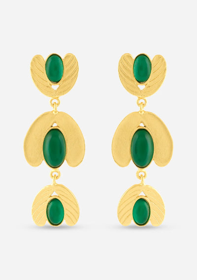 Green Onyx Seeds earring for women online