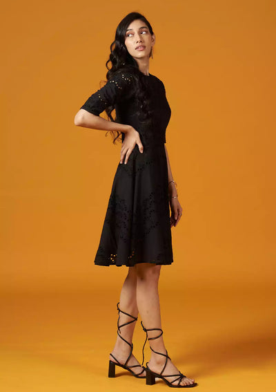 Hepburn Chic - Schiffli Dress