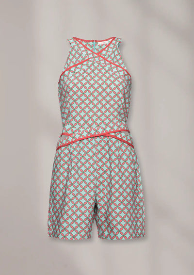 IKI - Printed Halter Neck Playsuit