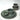 IshqME's Graceful Dining and Morning Delight Combo: Grey Green Ceramic Serving Set & Grey Coffee Set