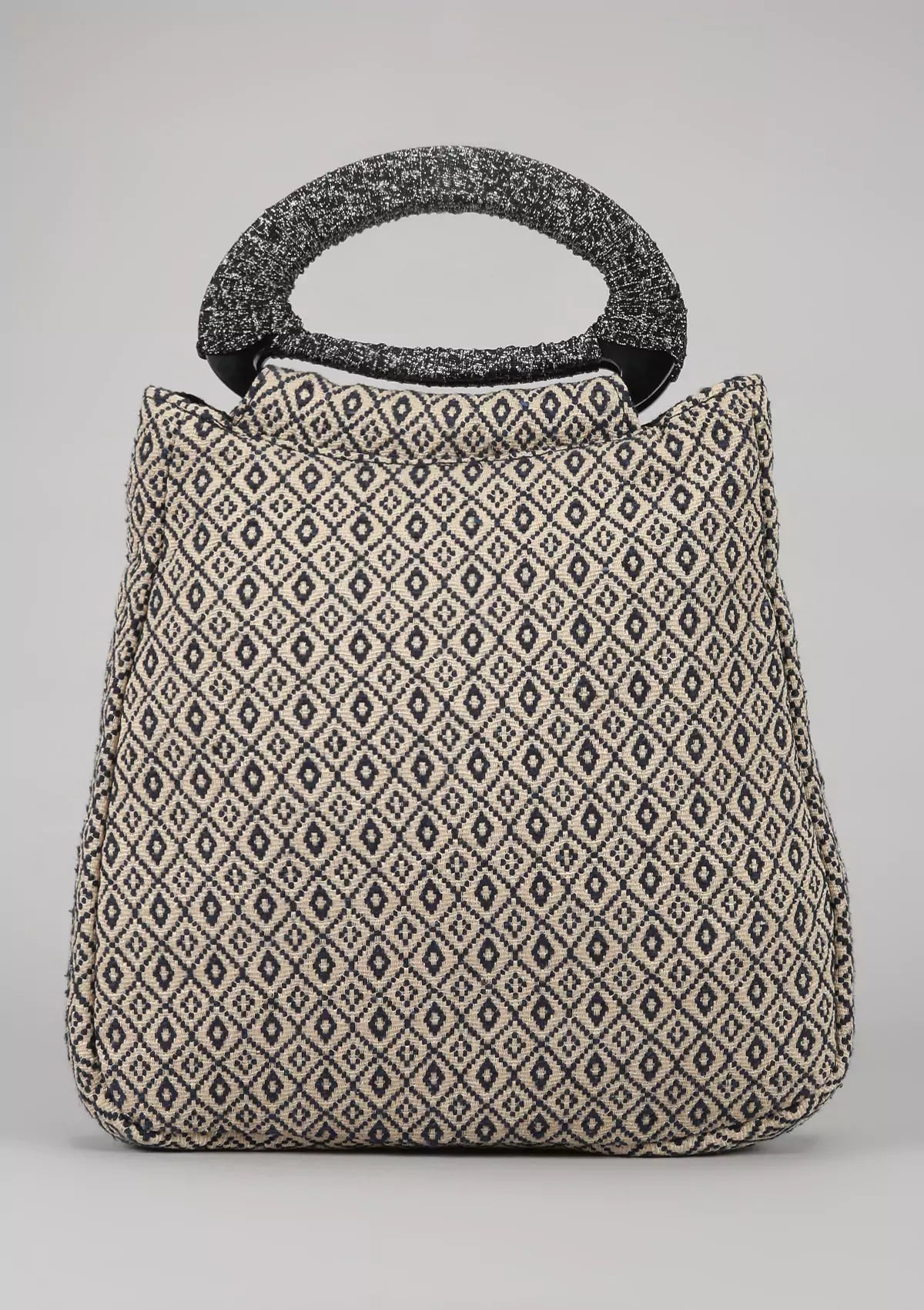 Jacquard bag with bead work Price