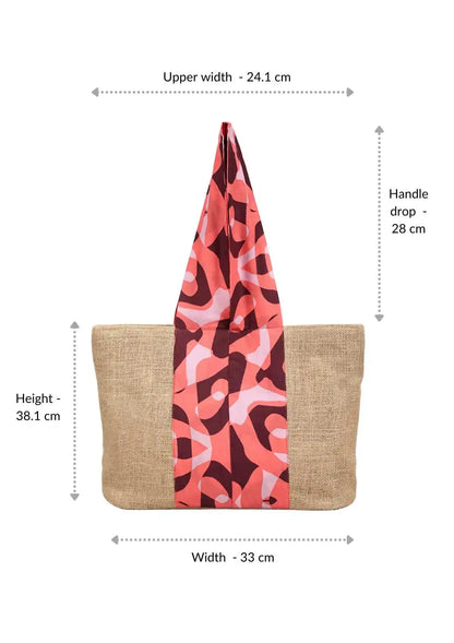 Jute mini tote bag Online