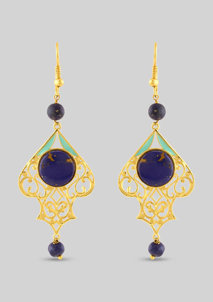 Buy Lapis Lazuli Dangle Earrings Online