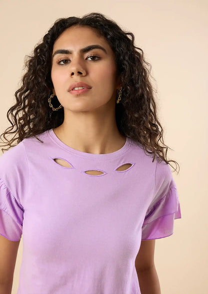 Layered Frills Ladies T-shirt Price