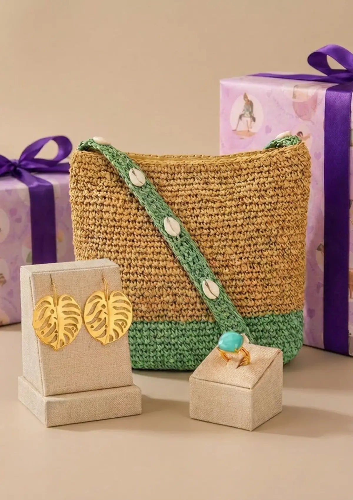 Love in Azure Tones Anniversary Gift Set for Her