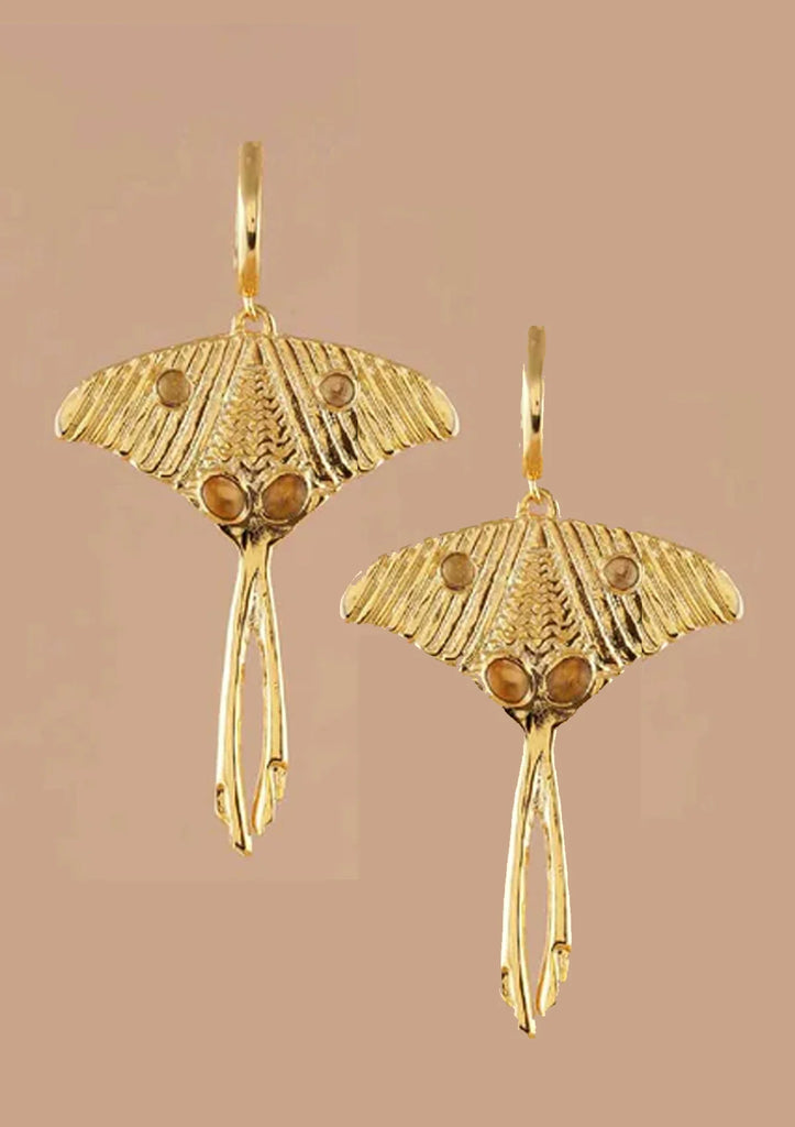 Madagascar Comet Moth Earring