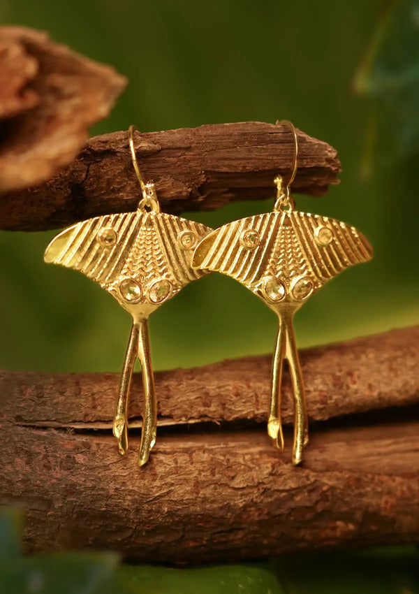 Madagascar Comet Moth Earring