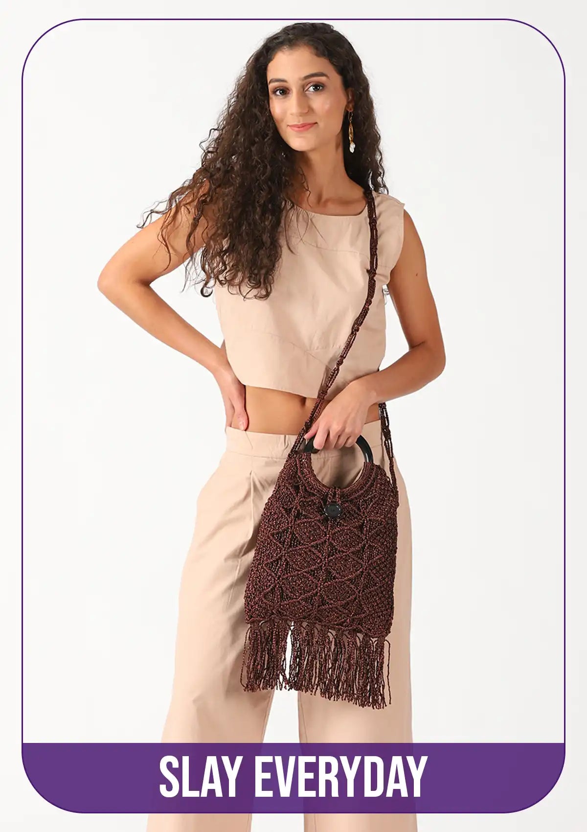 Malai Dori Fringed Bag