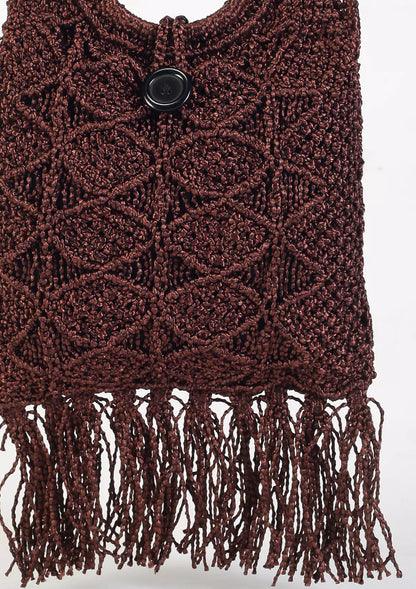 Buy Malai Dori Fringed Bag