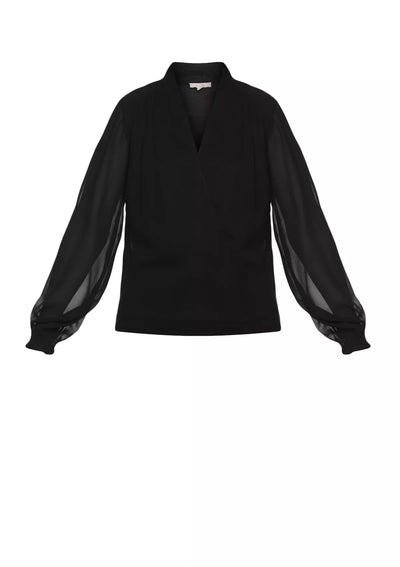 Buy Midnight Chic Overlap Top Online