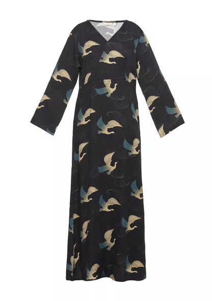 Buy Mizuki - black printed party dress Price