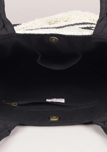 Monochrome elegant Tote bag For Women