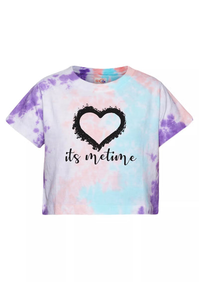 Buy Multi-coloured Tie & Dye Crop Top (Purple) Online