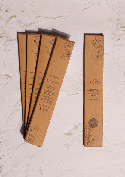 Incense Sticks (Set of 5) - Musk (12 Pcs/Packet) Price